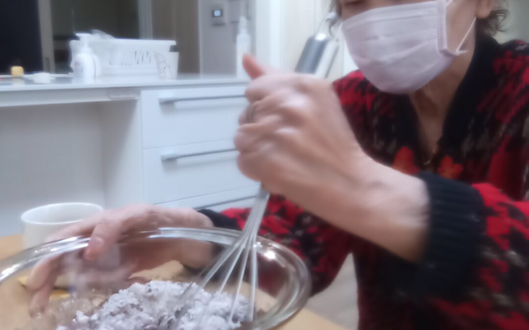 チョコマフィン作り